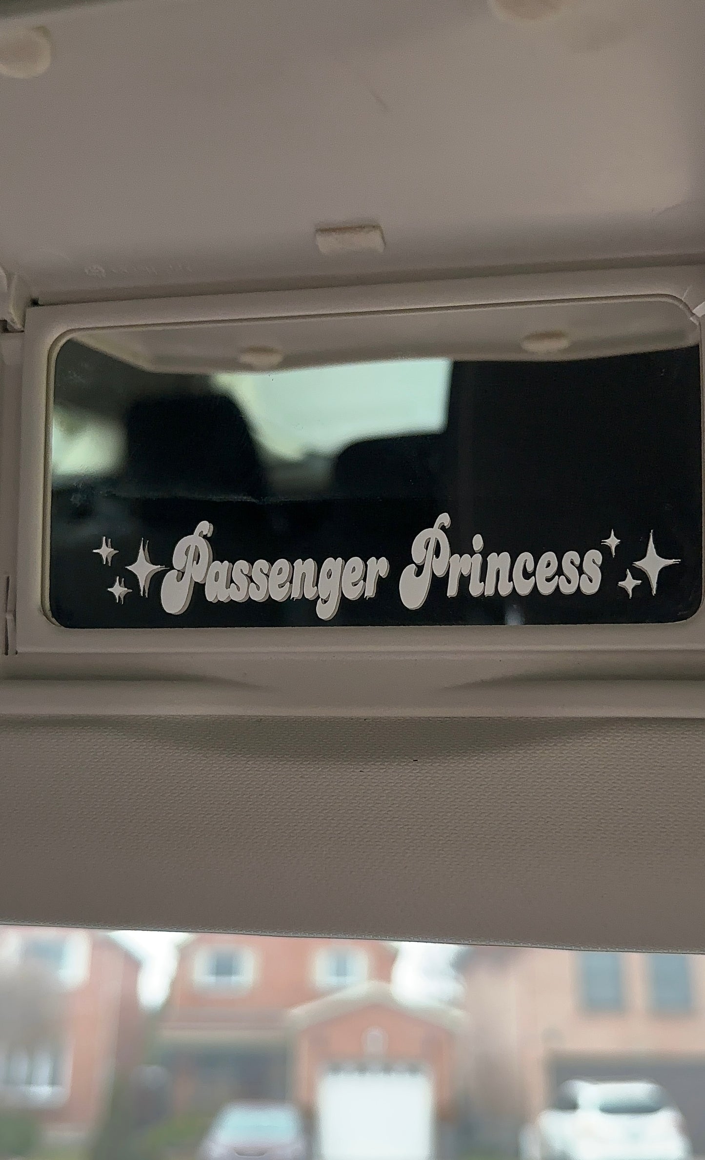 Passenger Princess Car Decal Pack of 3, Permanent Vinyl Mirror Decal Sticker, Mix and Match Pack, Gift Idea, Car Accessories