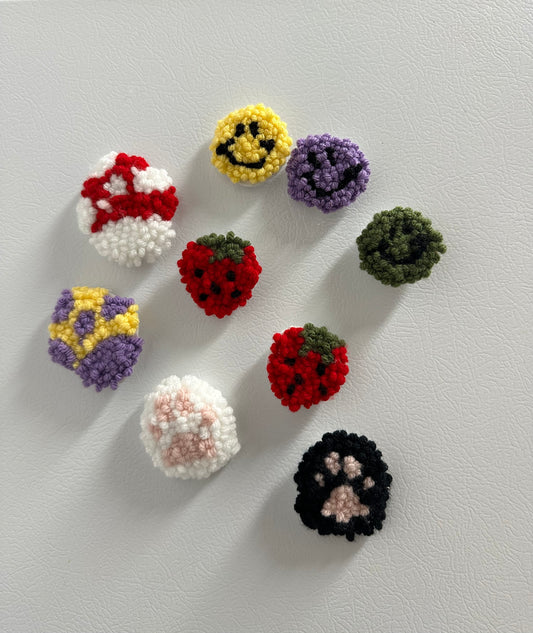 Punch Needle Fridge Magnets