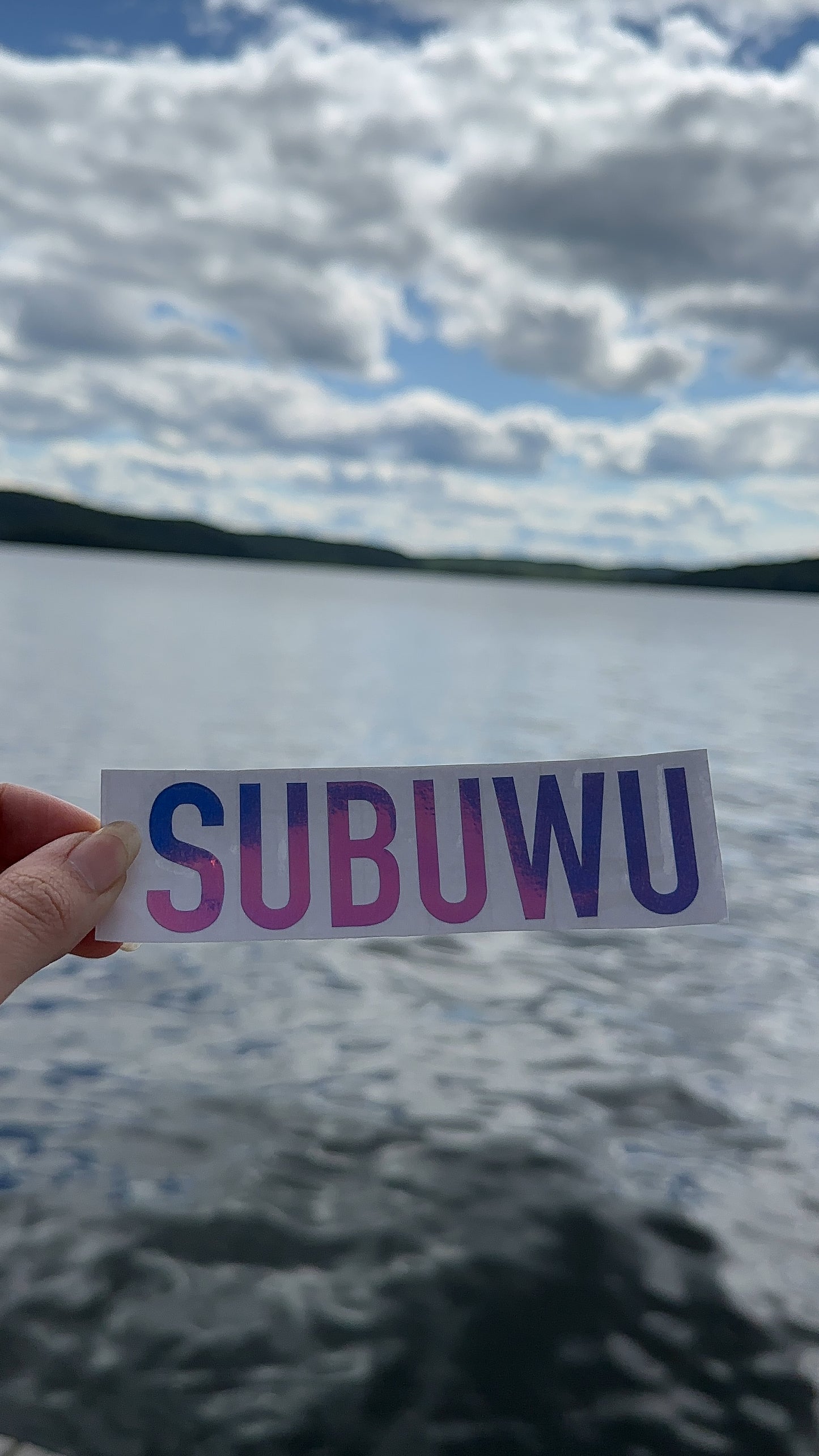 Subuwu Decal, Permanent Bumper Sticker, Window Decal, Holographic