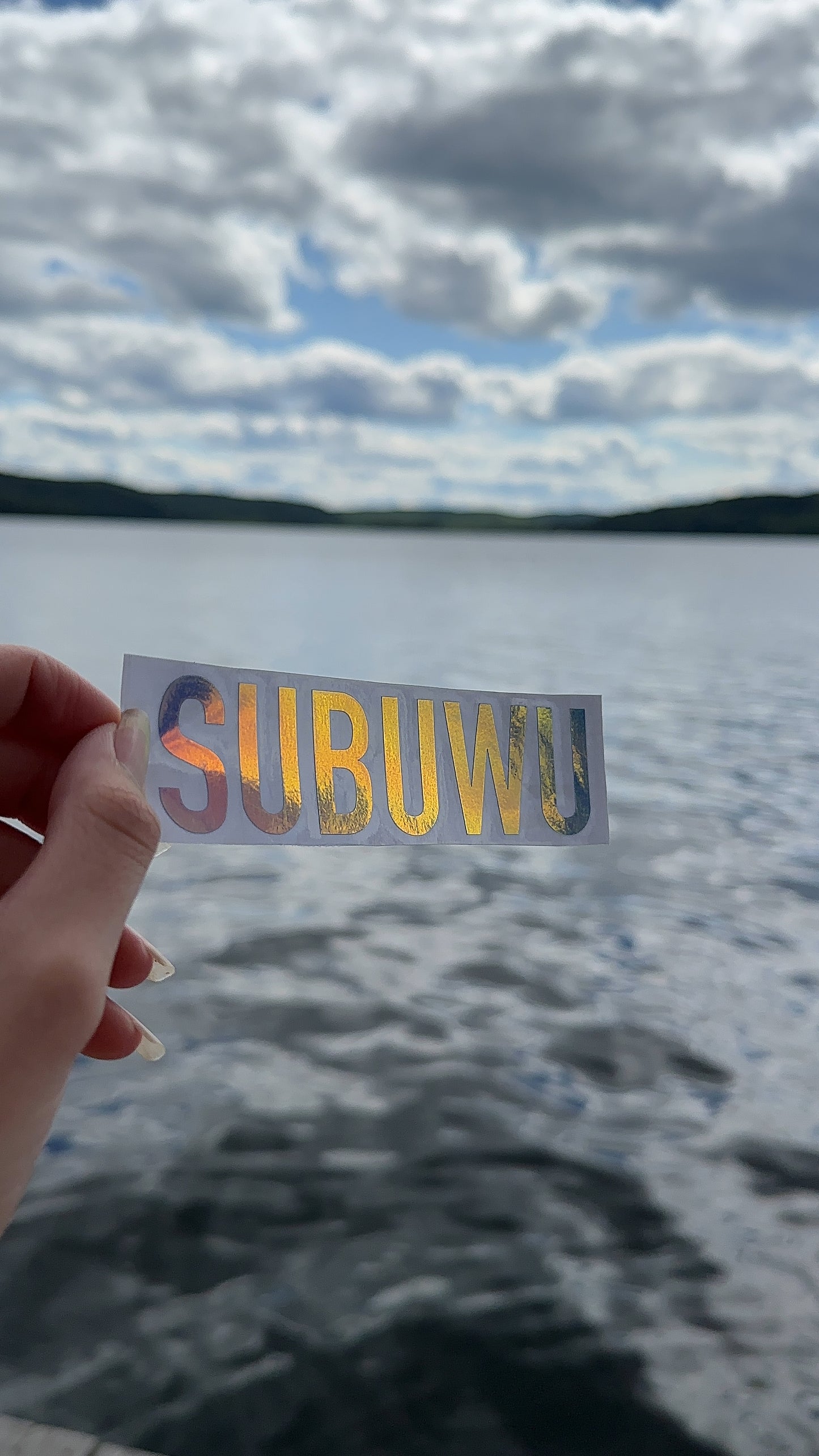 Subuwu Decal, Permanent Bumper Sticker, Window Decal, Holographic