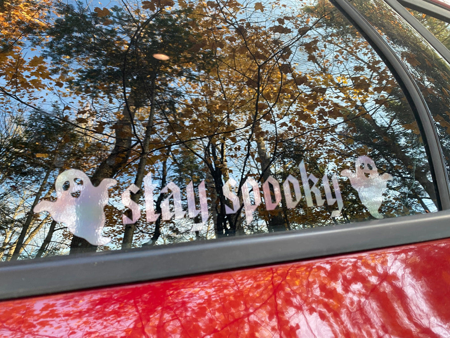 Stay Spooky Ghost Decal, Bumper Sticker, Window Decal, Laptop Decal