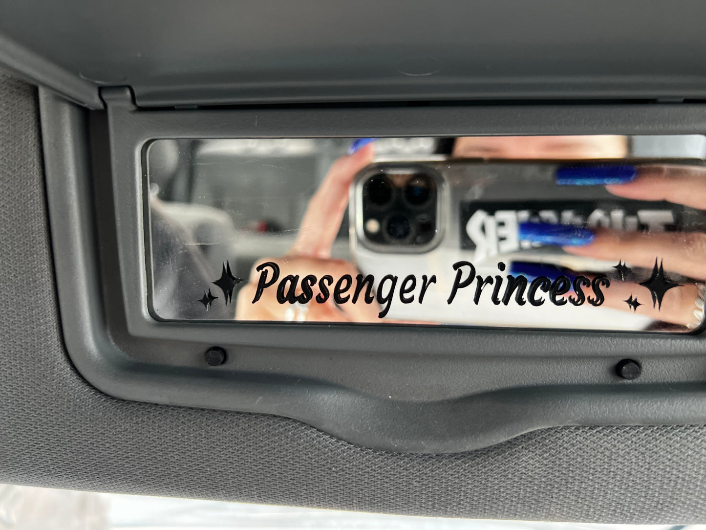 Passenger Princess Car Decal Pack of 3, Permanent Vinyl Mirror Decal Sticker, Mix and Match Pack, Gift Idea, Car Accessories