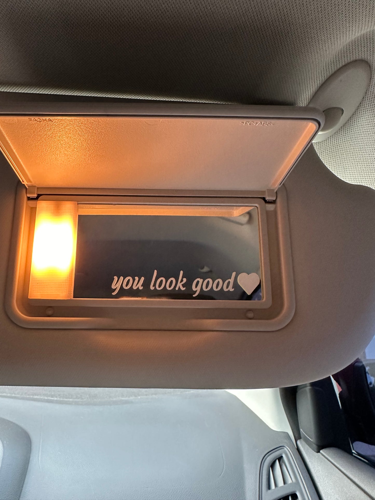 You Look Great, You Look Good Decal, Mirror Decal, Rearview Mirror Sticker