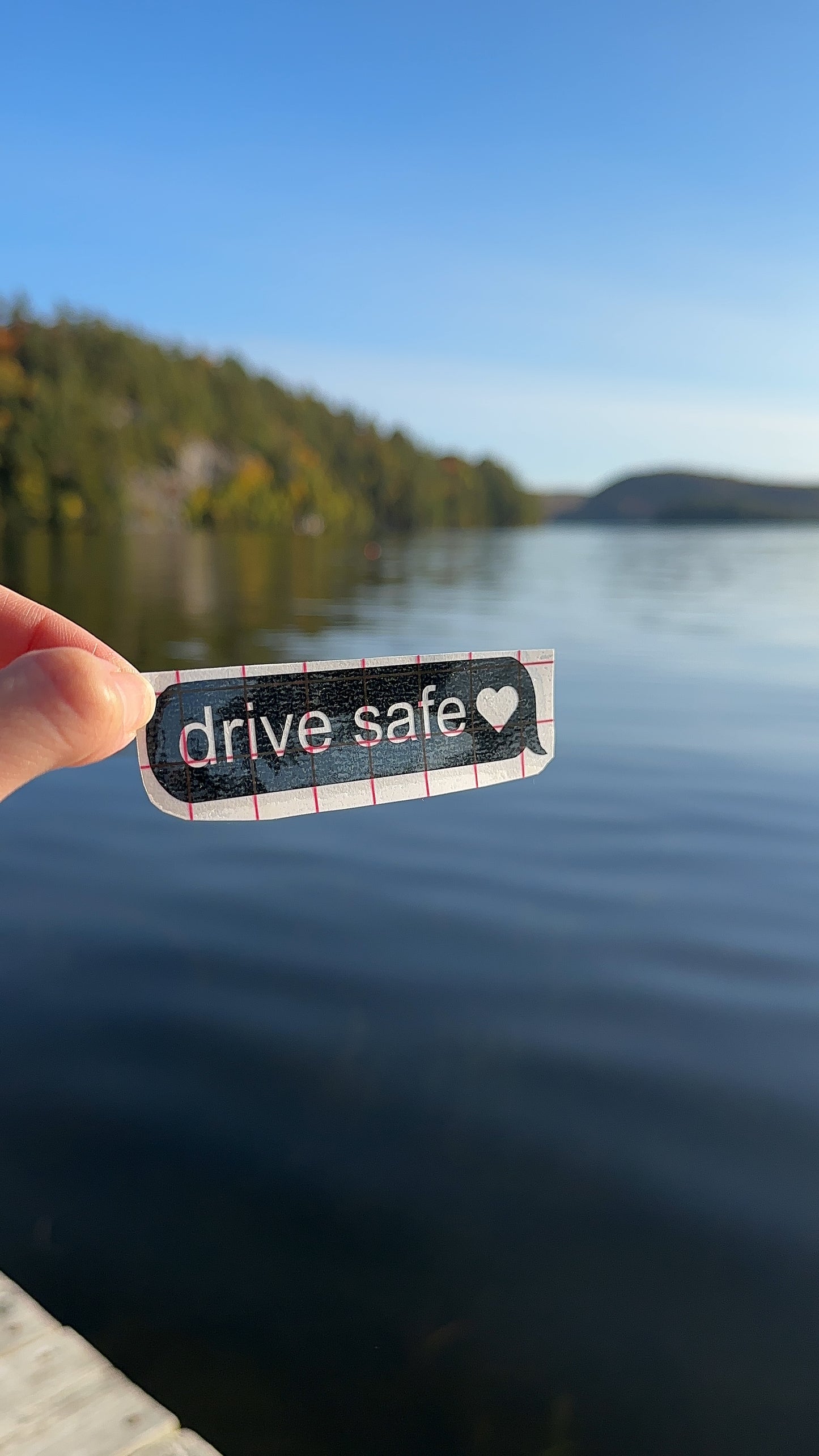 Drive Safe Message Holographic Car Decal, Vinyl Window Sticker