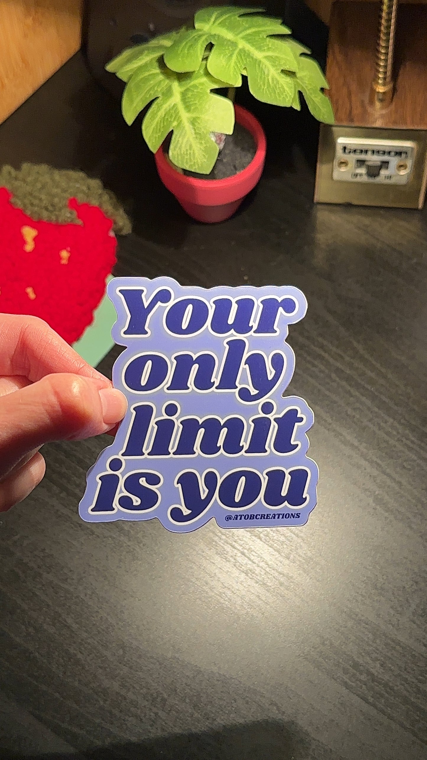 Your Only Limit Is You Sticker, Motivational Water Bottle Sticker