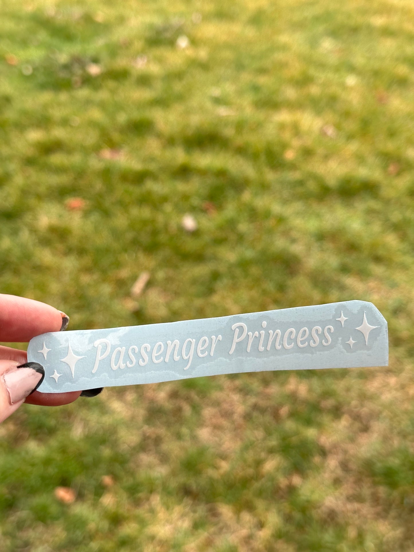 Passenger Princess Car Decal Pack of 3, Permanent Vinyl Mirror Decal Sticker, Mix and Match Pack, Gift Idea, Car Accessories