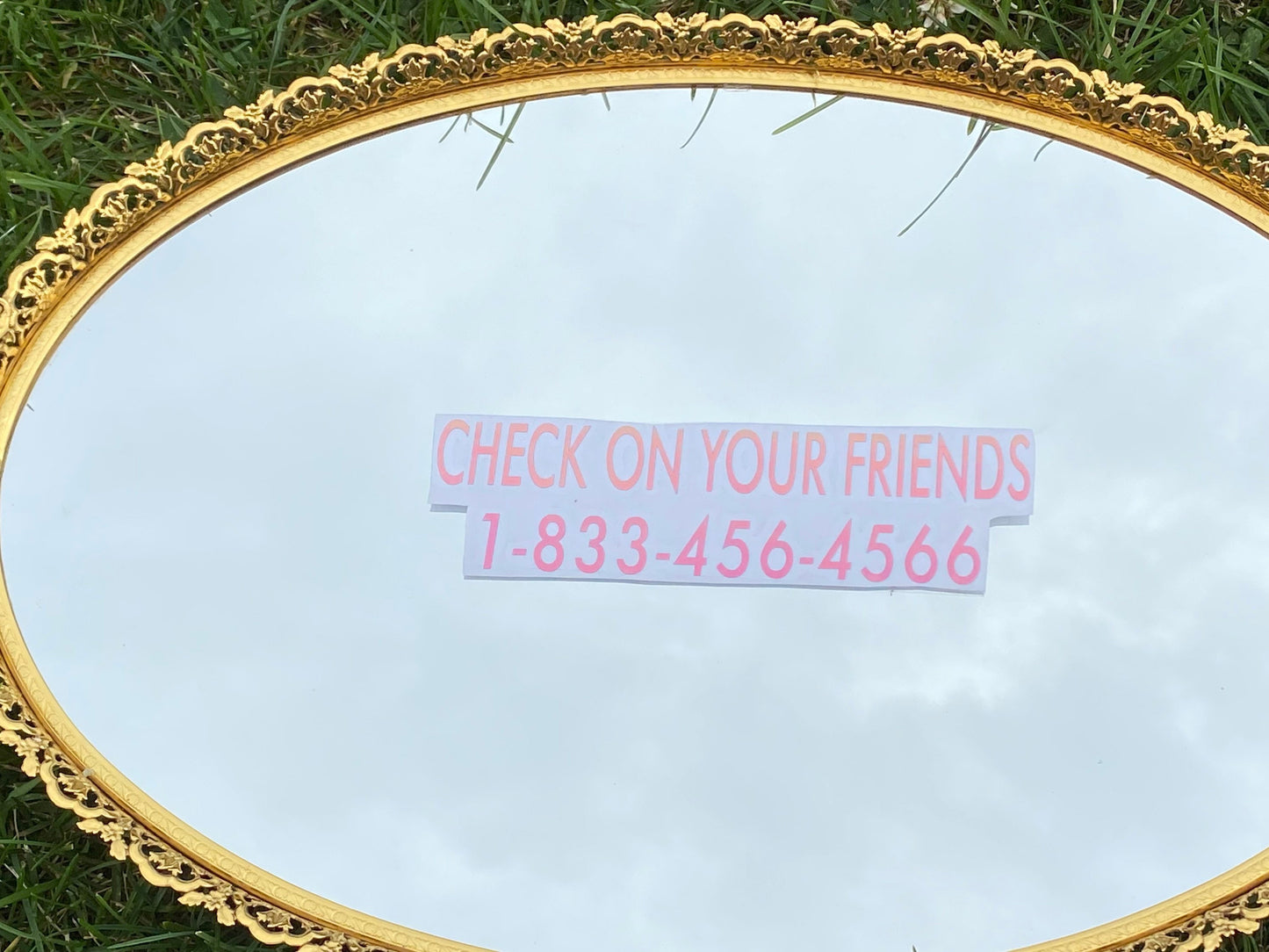 Check On Your Friends, Decal, Vinyl Window Sticker, Holographic Bumper Decal