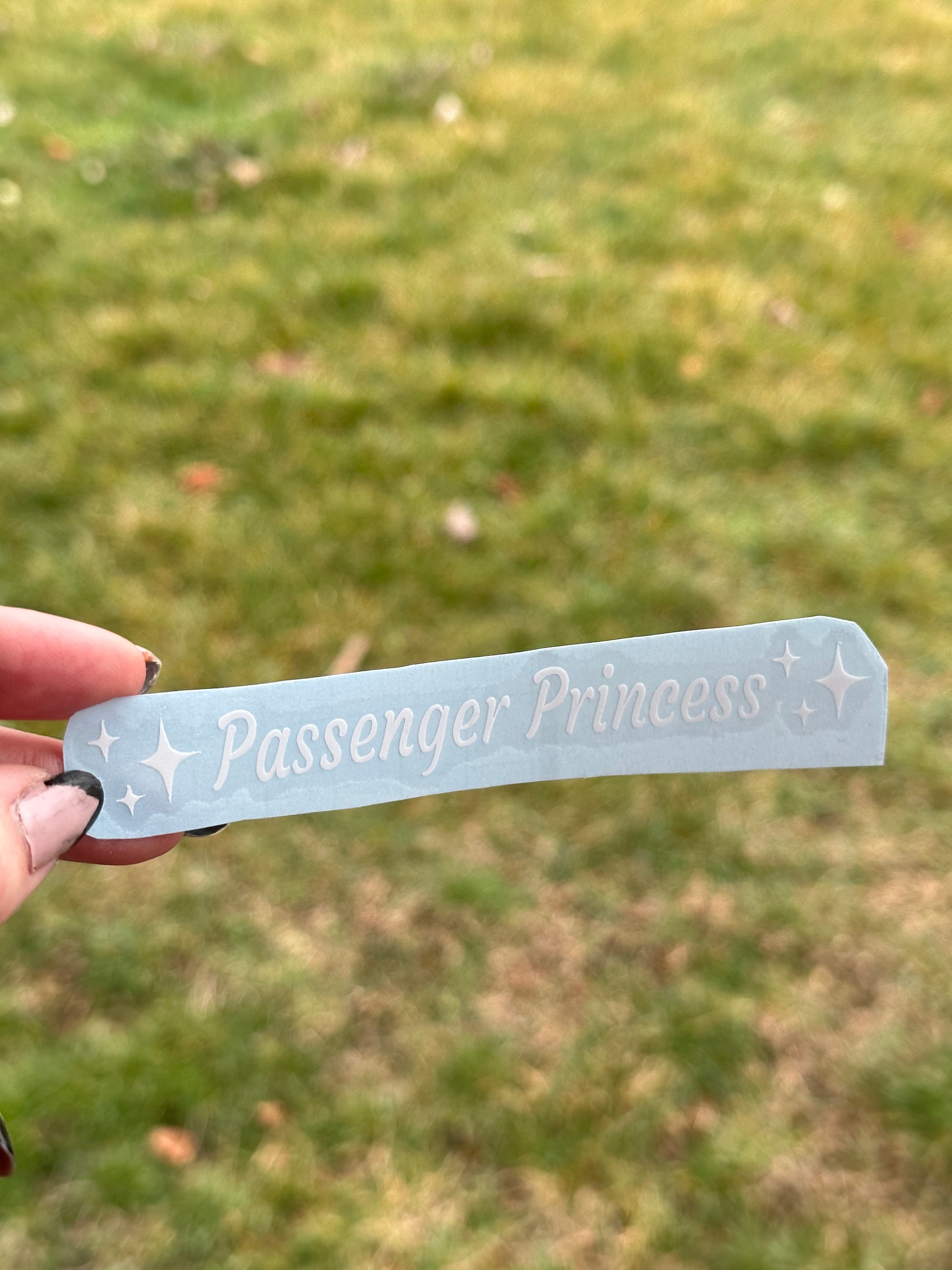 Passenger Princess Car Decal Sticker – A to B Creations